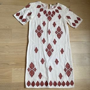 MICHAEL Michael Kors embroidered white dress